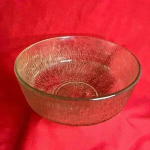 Indiana Glass large  textured serving bowl